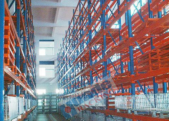 Depo için Çift Derin Endüstriyel Palet Rafları 2000kg Ağır Hizmet Rafları